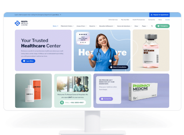 Onecodesoft Hospital or Clinic Website